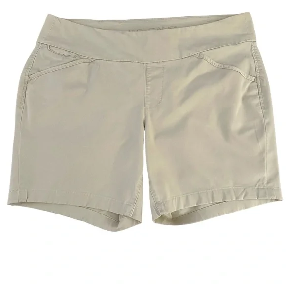 Jag Jeans Ainsley 8” Pull-On Light Khaki Shorts Plus Size 18W - Picture 1 of 6